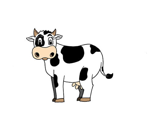Comment dessiner une vache simplement? - Dessine avec les enfants